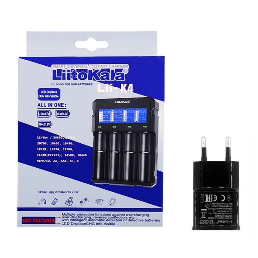 LiitoKala Lii-K4 smart battery charger
