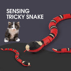 Giocattolo automatico a serpente con sensore per animali domestici