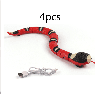 Automatic sensor snake toy for pets
