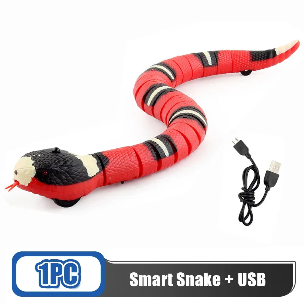 Smart interactive rechargeable snake toy
