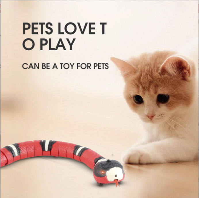 Giocattolo a serpente con sensore intelligente per gatti