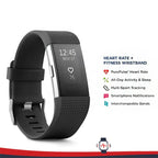 Bracciale intelligente per l'attività fisica con cardiofrequenzimetro, nero