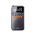 Miniradio FM a doppia antenna, nera