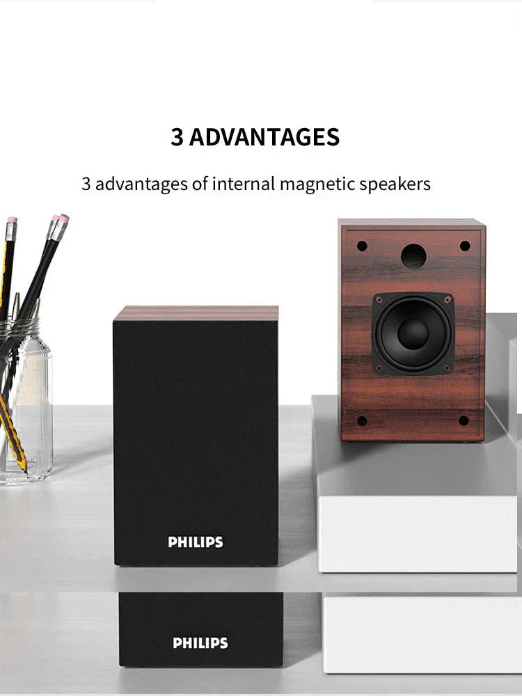 Altoparlante Bluetooth con finitura in legno, marrone