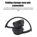 Casque Bluetooth sans fil à arceau, noir