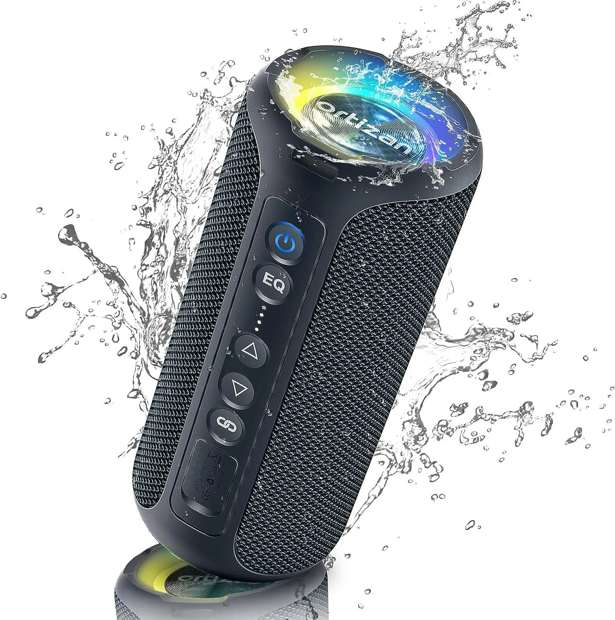 Enceinte Bluetooth stéréo de 40 W, noire