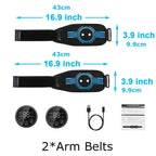 Électrostimulateur musculaire intelligent EMS pour les bras, bleu