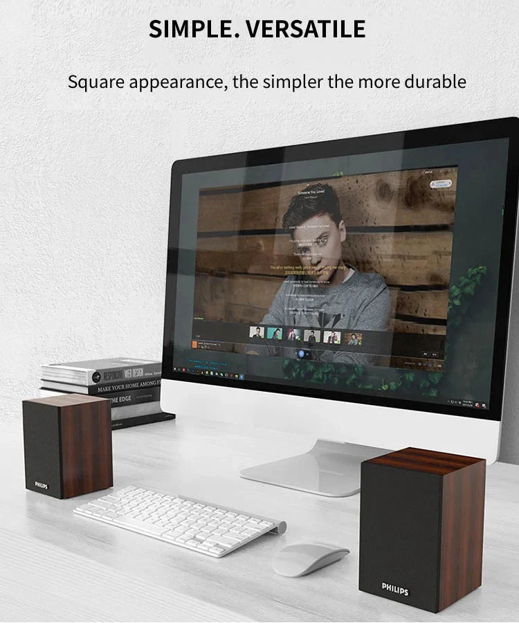 Altoparlante Bluetooth con finitura in legno, marrone