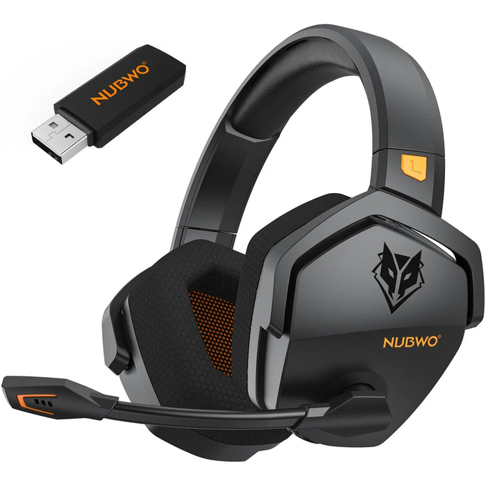 Casque de jeu sans fil à deux modes de connexion, orange