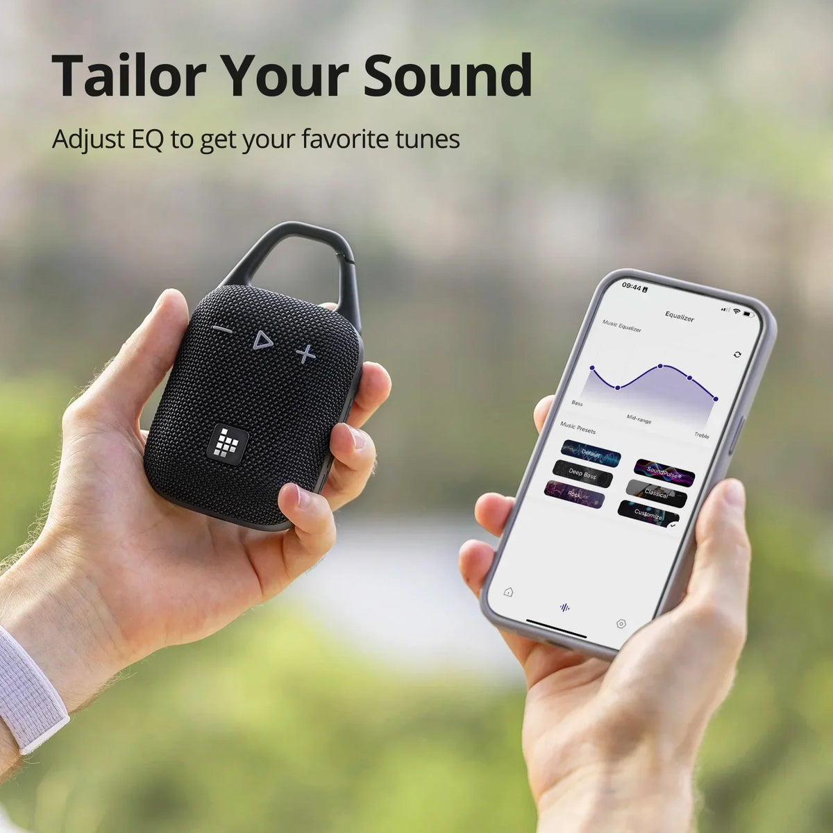 Altoparlante Bluetooth con bassi profondi, nero