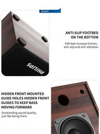 Enceinte Bluetooth au fini bois, marron