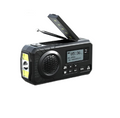 Radio di emergenza DAB+ solare a manovella, nera