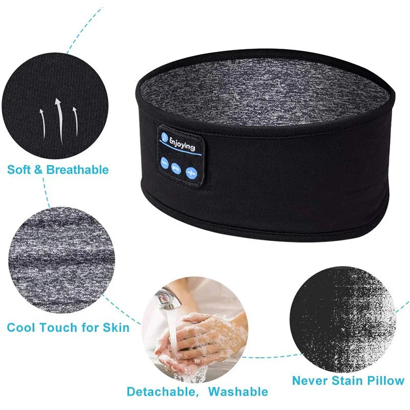 Wireless Bluetooth sleep headband for listening to music