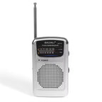 Miniradio portatile multibanda da tasca, argento