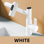 Rubinetto intelligente girevole per lavabo con illuminazione LED