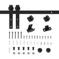 Rail de 200 cm pour porte de grange coulissante en acier au carbone