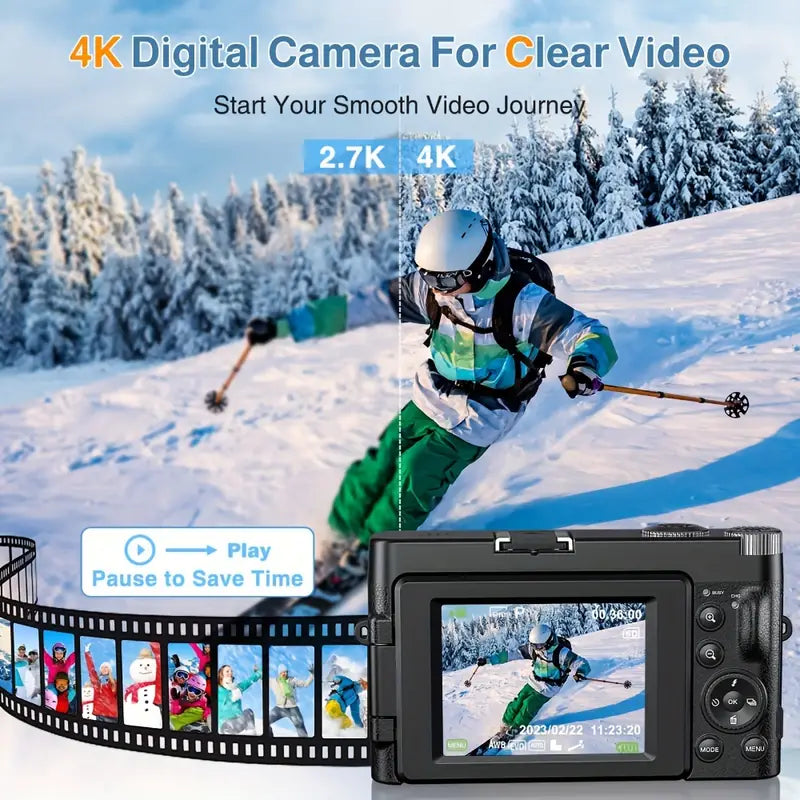 Fotocamera digitale 4K ad alta definizione