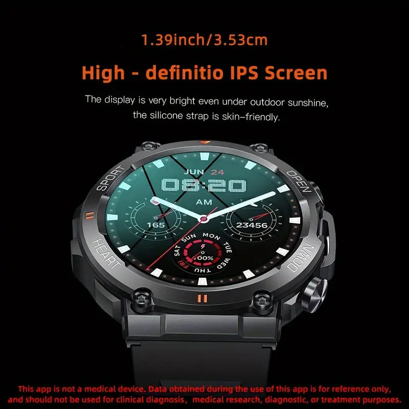 Smartwatch rotondo con schermo da 3,53 cm