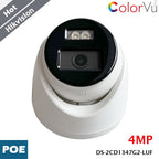 Telecamera Hikvision ColorVu DS-2CD1347G2-LUF da 4 MP, rilevamento MD 2.0, PoE, H.265+