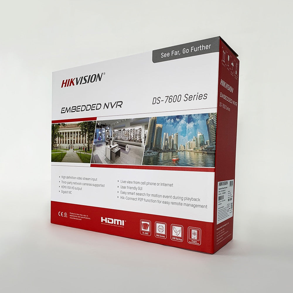 Kit di videosorveglianza IP Hikvision da 8 MP con telecamera DS-2CD2385G1-I