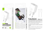Chargeur USB-C Techancy TA2824 PD 3.0 de 20 W avec câble USB-C