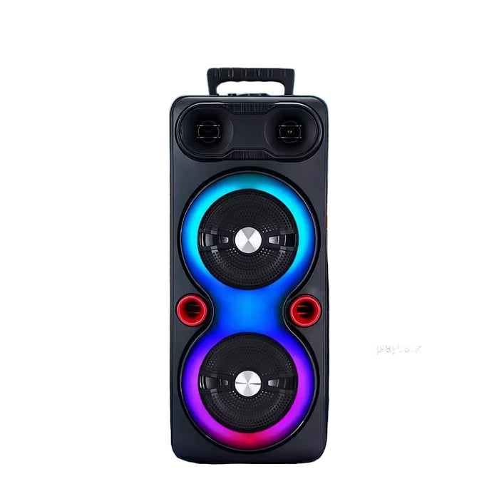 Wireless party speaker with RGB lighting and bass