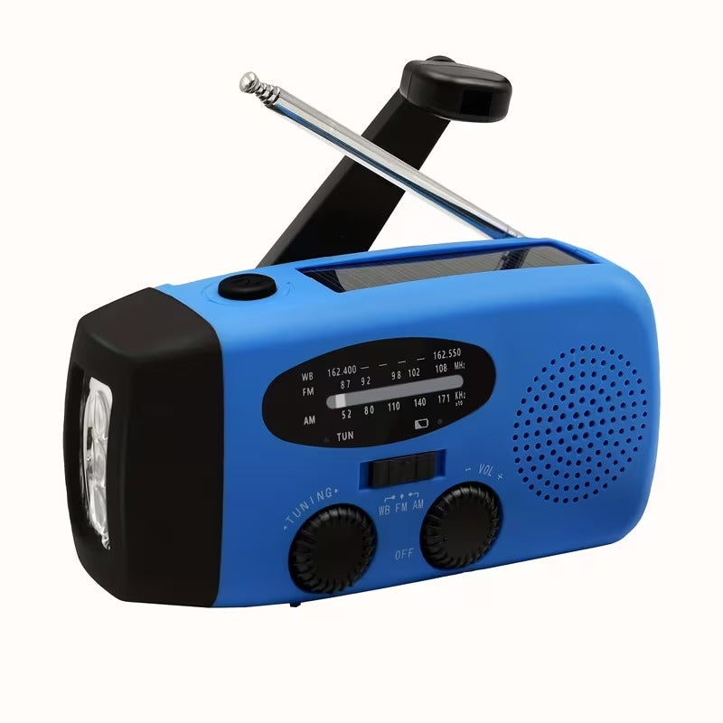 Radio di emergenza con torcia e batteria esterna
